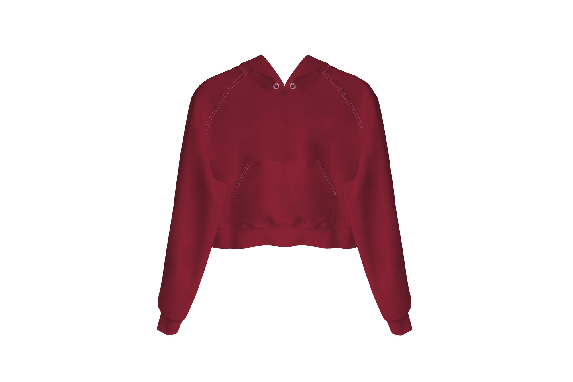 Hoodie with hidden phone pocket Cropped