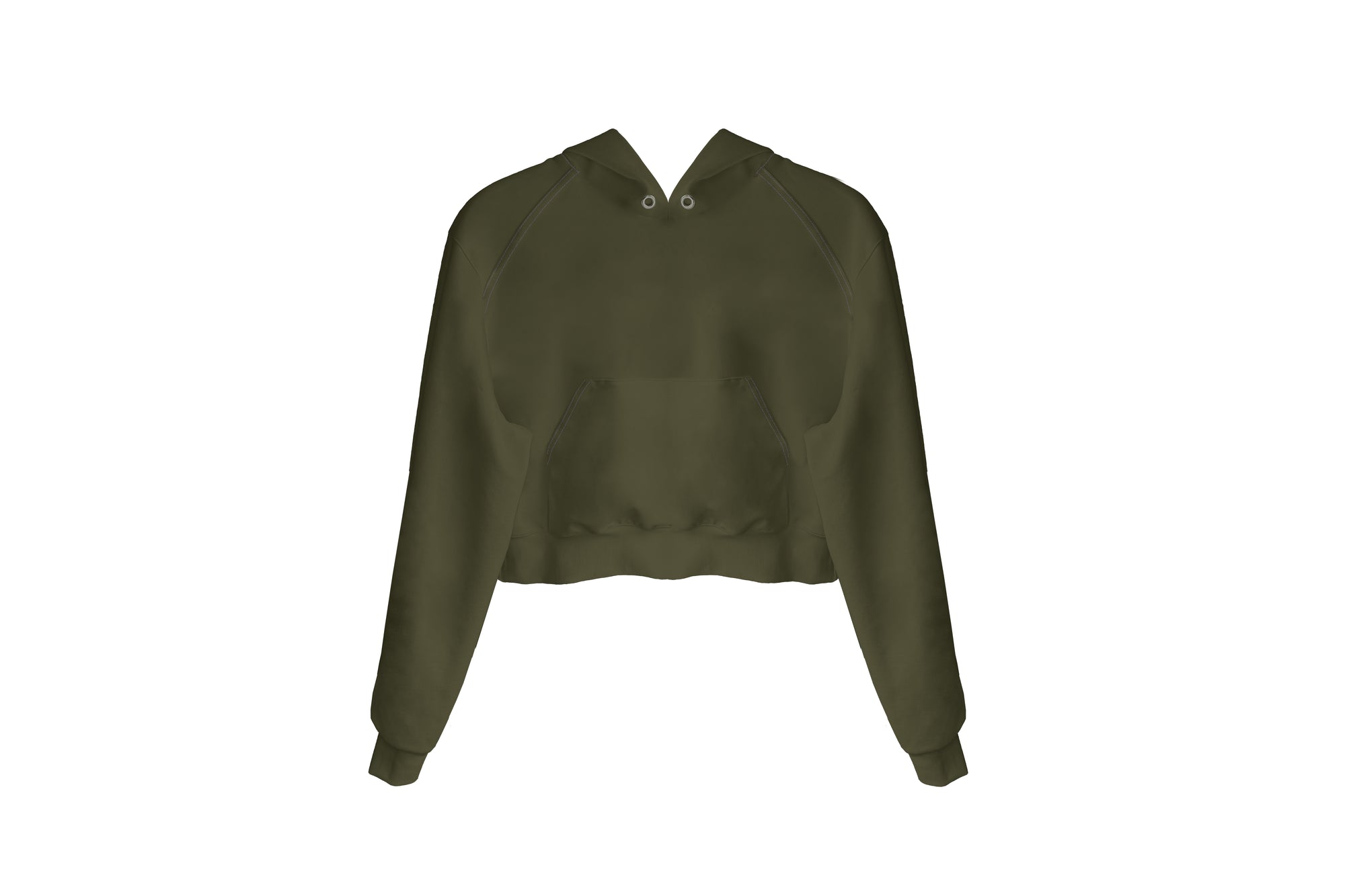 Hoodie with hidden phone pocket Cropped