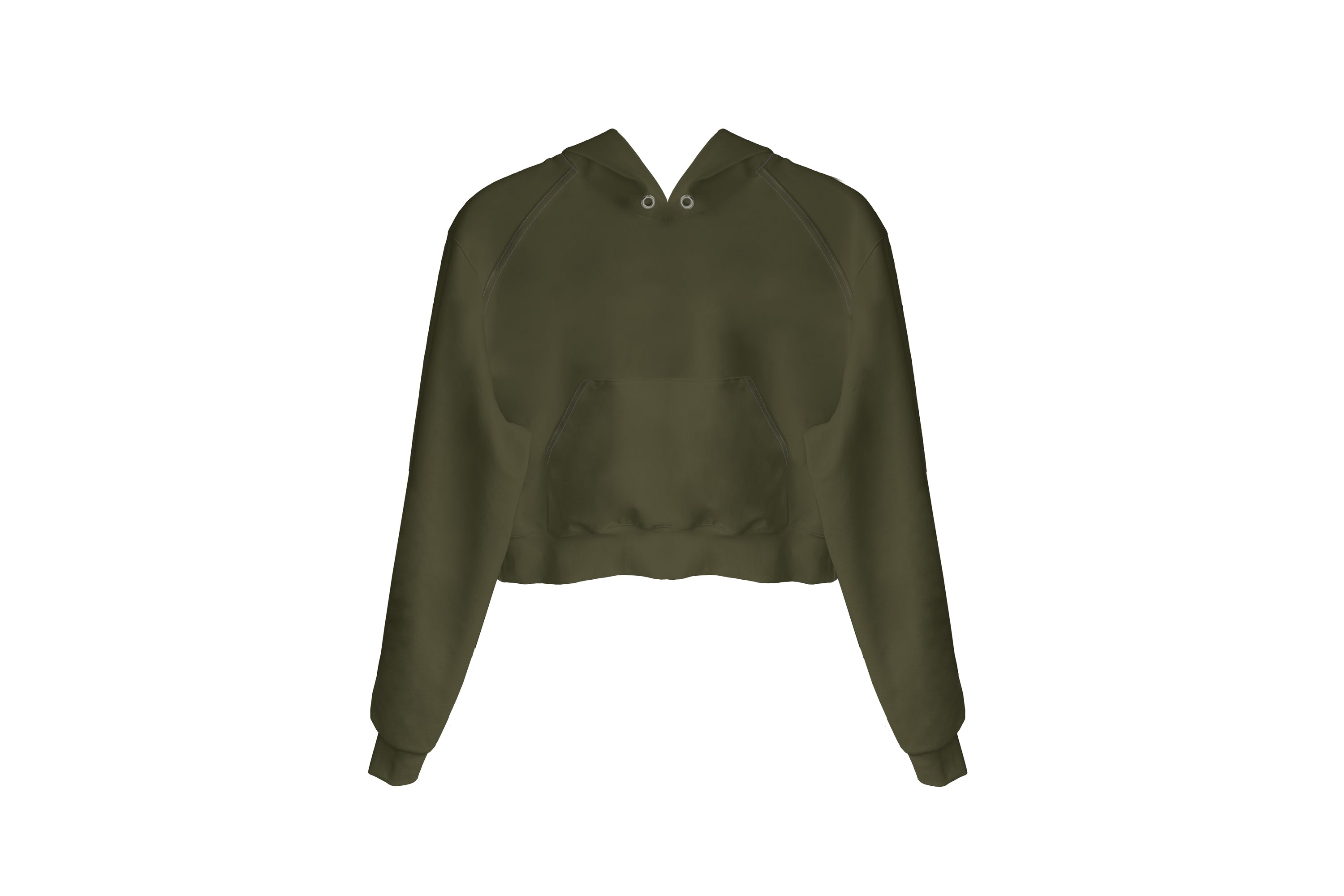 Hoodie with hidden phone pocket Cropped
