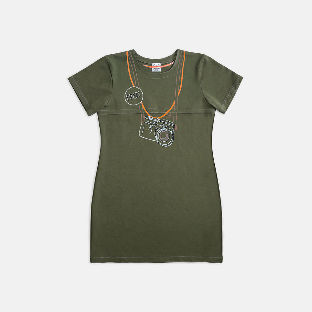 Beyond Shirt Dress with Chainstitch Embroidery