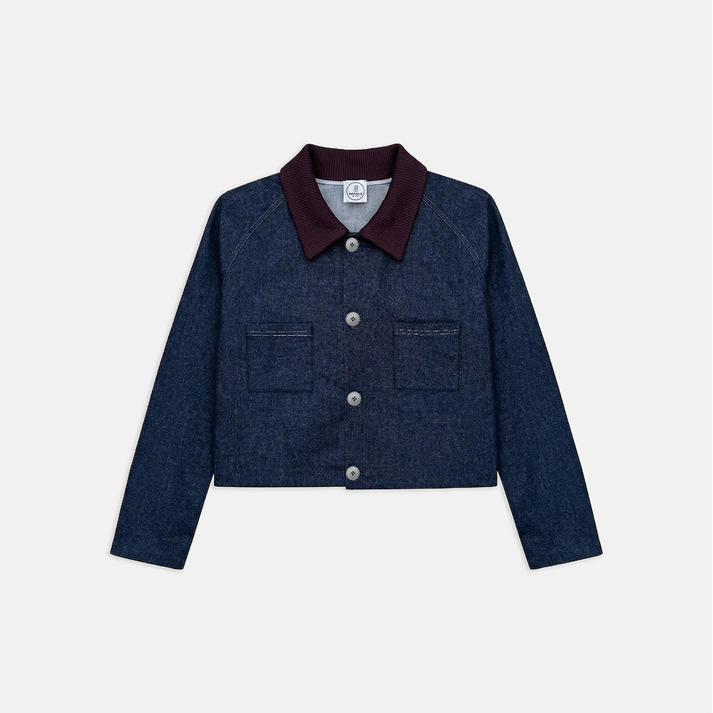 Boxy Beyond Overshirt in Dual-knit Denim