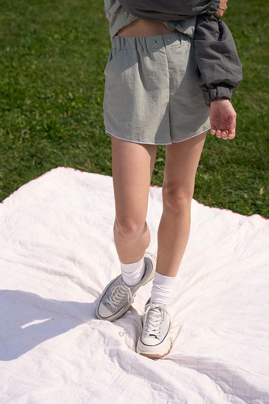 Breaker Boxer-style Shorts - Cactus Grey