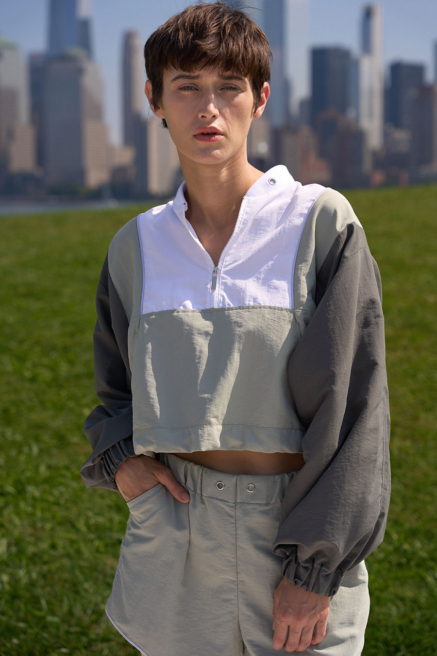 Breaker Boxer-style Shorts - Cactus Grey