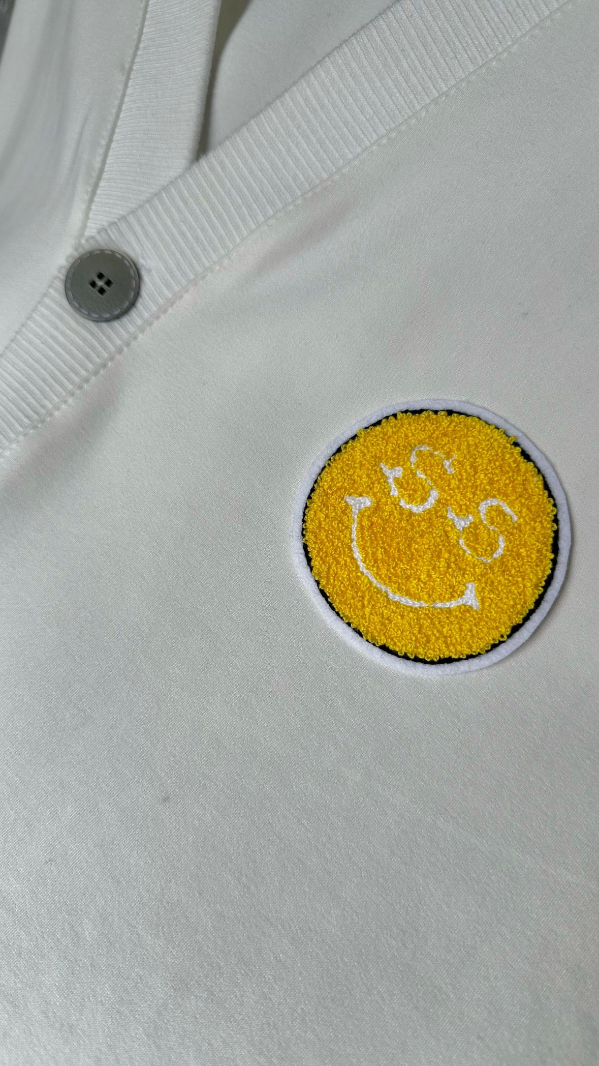 Smiley Chenille Varsity Patch